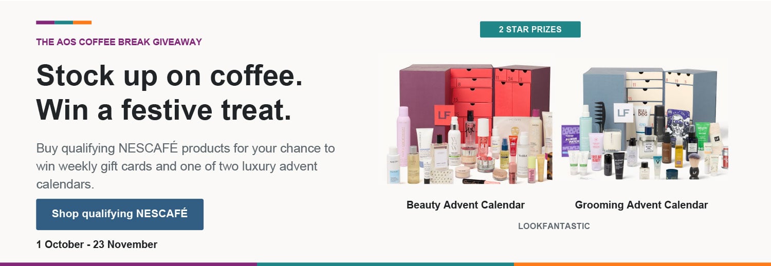 Competition - Win a Festive Treat Nescafe competition banner