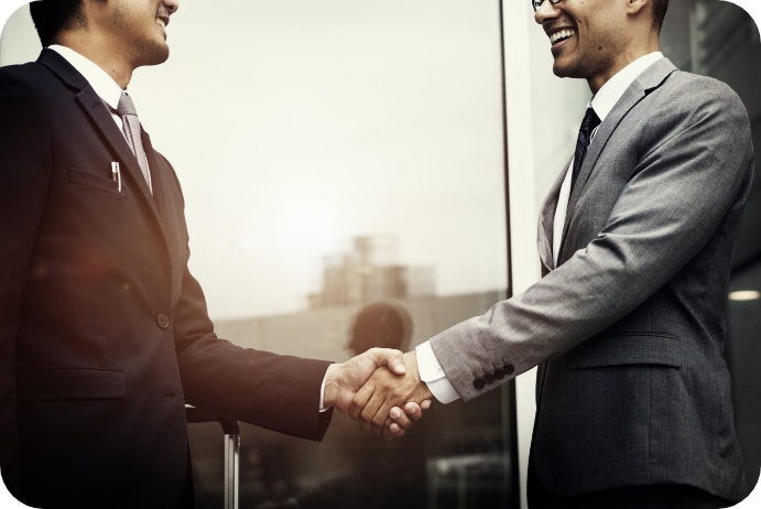 Your print partner Business handshake