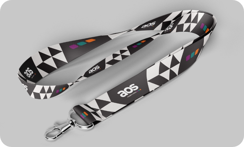 AOS branded lanyard