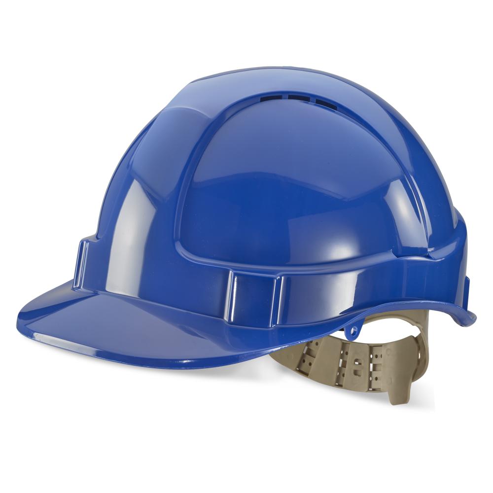 VENTED SAFETY HELMET BLUE