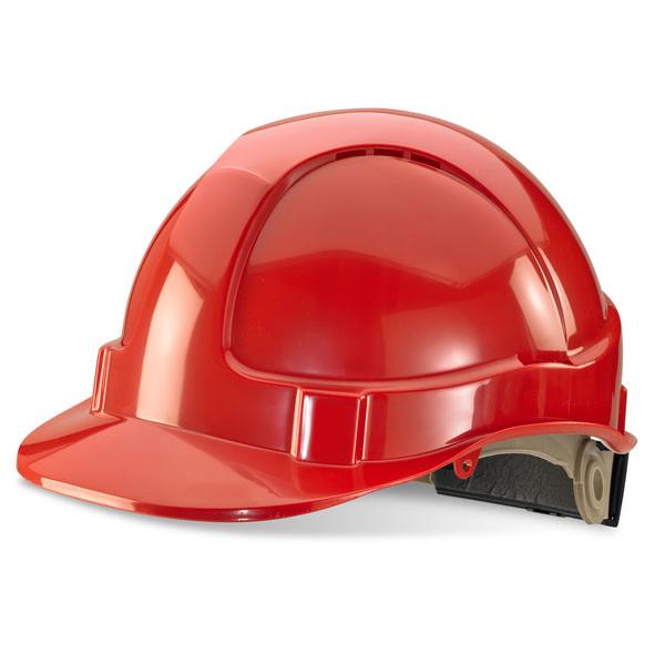 B-BRAND SAFETY HELMET RED WHEEL RATCHET HEADGEAR B-BRAND SAFETY HELMET RED WHEEL RATCHET HEADGEAR