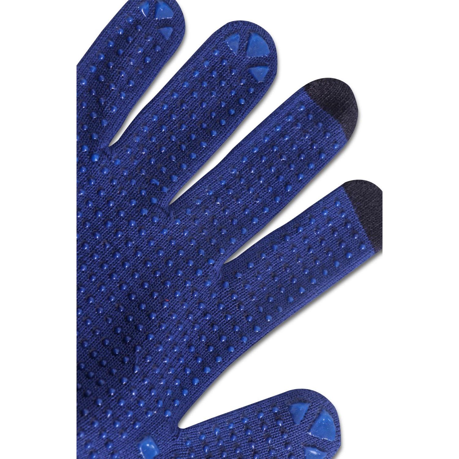 TOUCH SCREEN KNITTED GLOVE BLUE XXL