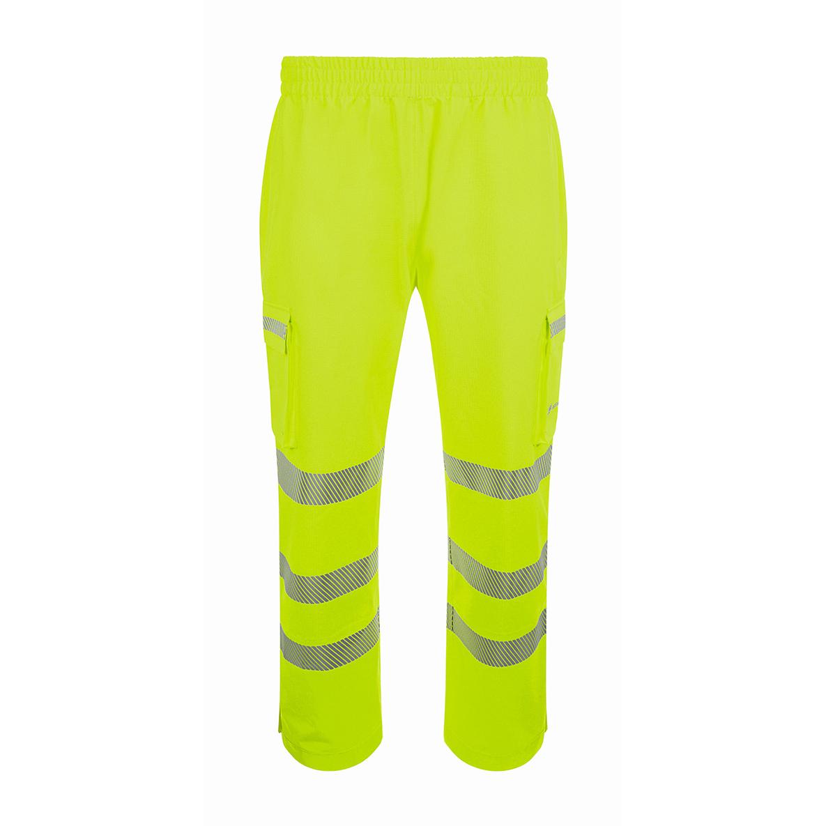 BEESWIFT STORMWEAR MENS HI-VIS OVERTROUSER YELLOW 2XL