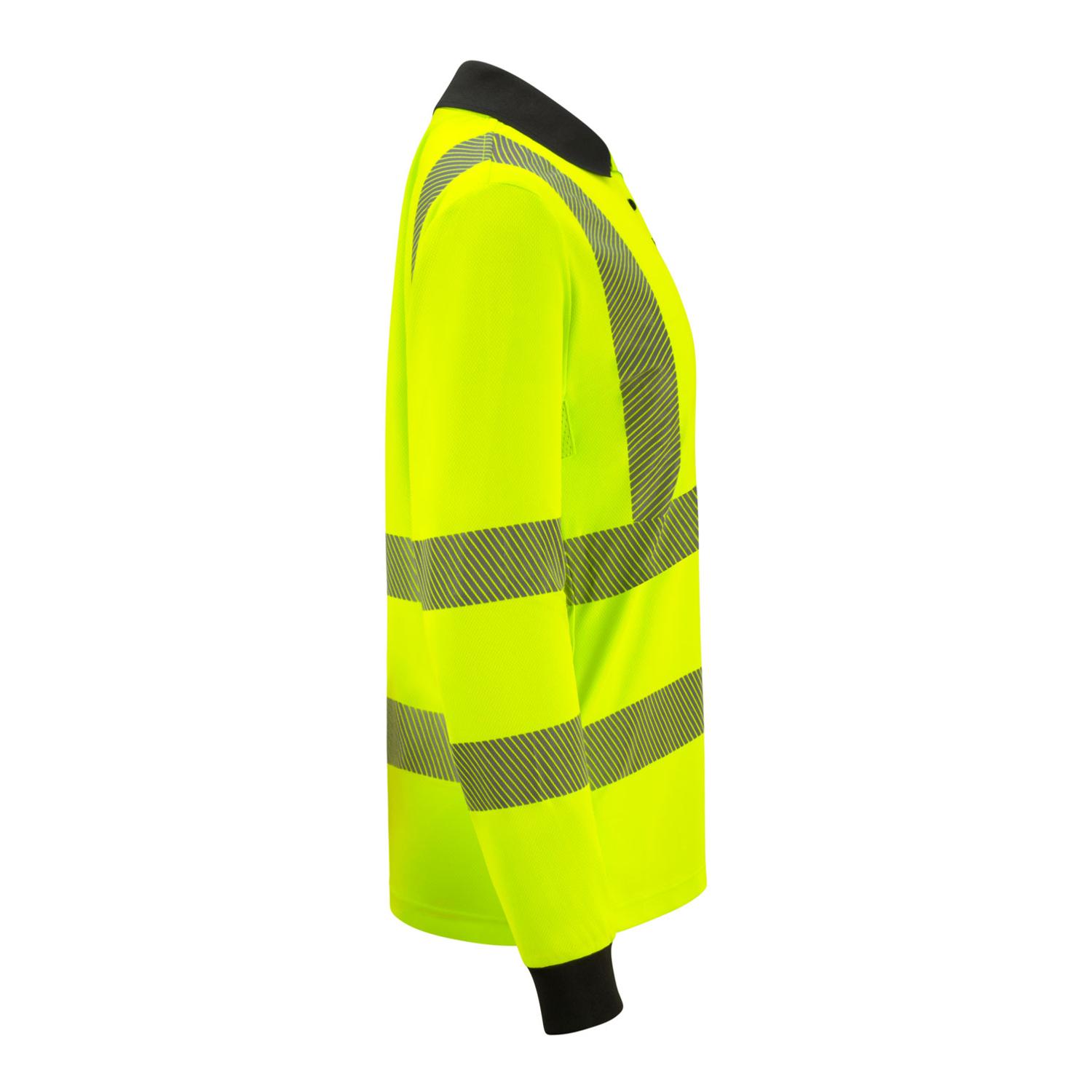 B-SEEN WOMENS L/S EXEC HI-VIS POLO SHIRT YELLOW 18 B-SEEN WOMENS L/S EXEC HI-VIS POLO SHIRT YELLOW 18
