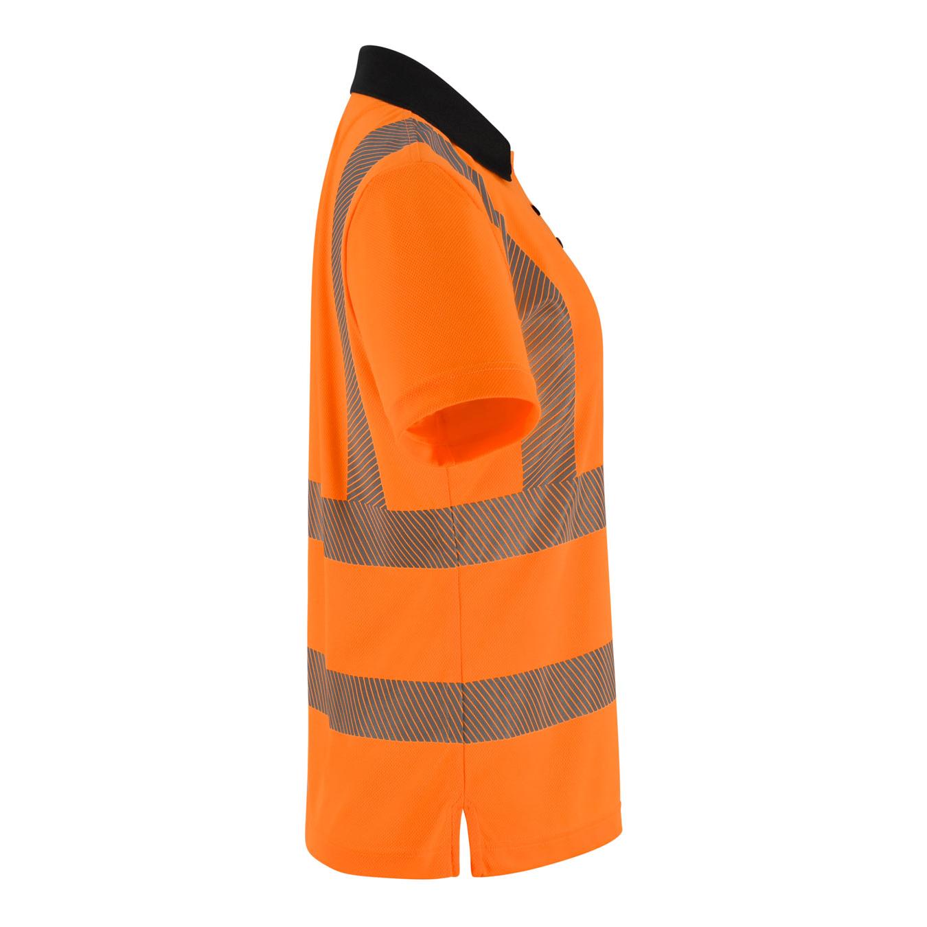 B-SEEN WOMENS S/S EXEC HI-VIS POLO SHIRT ORANGE 10 B-SEEN WOMENS S/S EXEC HI-VIS POLO SHIRT ORANGE 10