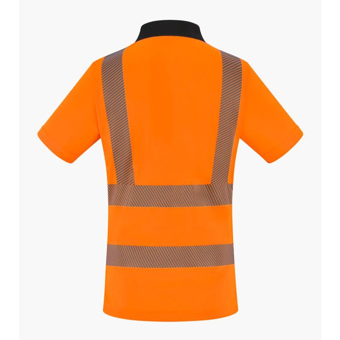 B-SEEN WOMENS S/S EXEC HI-VIS POLO SHIRT ORANGE 10 B-SEEN WOMENS S/S EXEC HI-VIS POLO SHIRT ORANGE 10