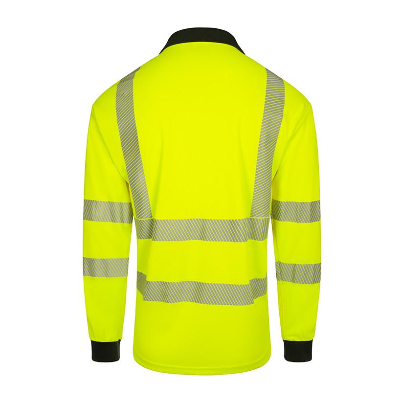 B-SEEN MENS L/S EXEC HI-VIS POLO SHIRT YELLOW XL B-SEEN MENS L/S EXEC HI-VIS POLO SHIRT YELLOW XL