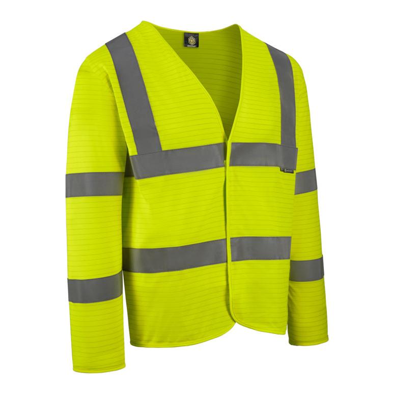 Beeswift Fire Retardant Hi-Vis Jerkin (Saturn Yellow)