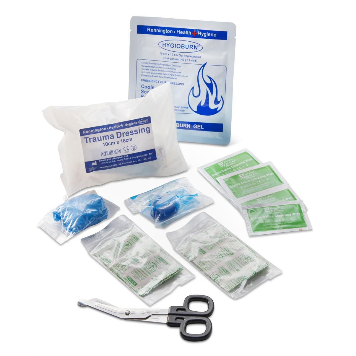 CLICK MEDICAL BS8599-2 SMALL TRAVEL KIT IN HANDY FEVA BAG