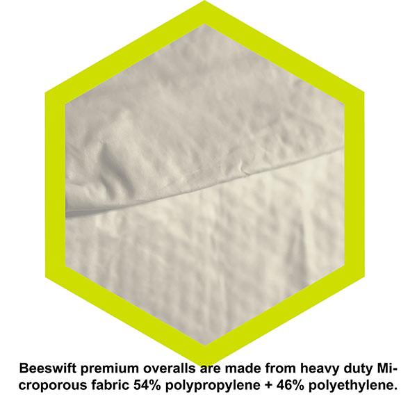 LAMINATED TYPE 5/6 DISPOSABLE COVERALL WHITE XXL