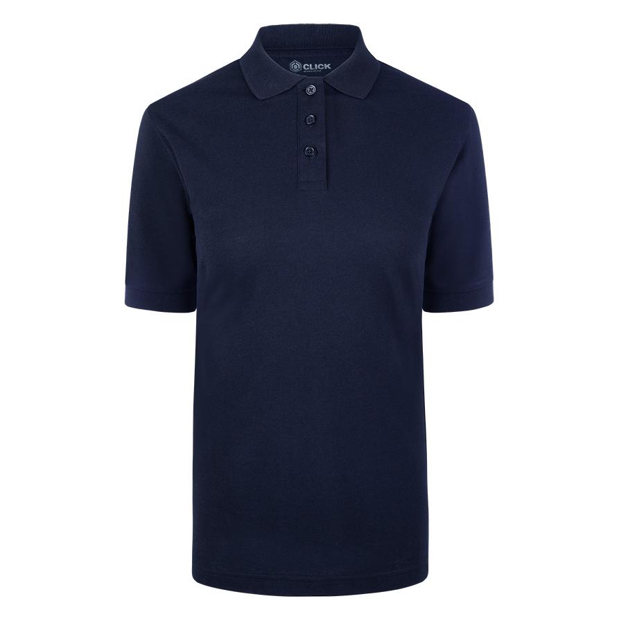 BEESWIFT CLICK WORKWEAR WOMEN'S SHORT SLEEVE POLO SHIRT (Navy Blue)