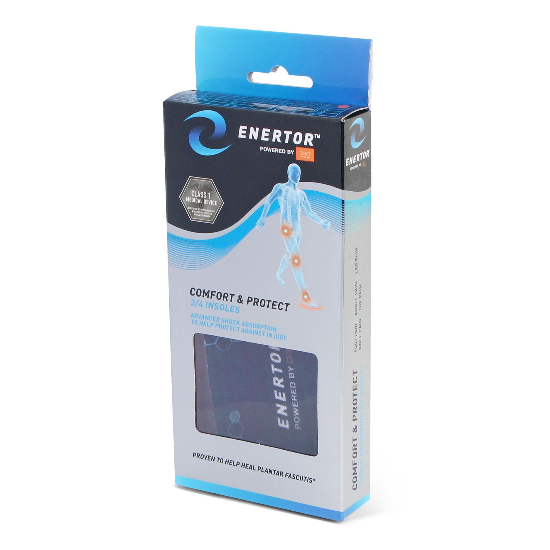ENERTOR COMFORT AND PROTECT 3/4 LENGTH INSOLE LGE (10-14) ENERTOR COMFORT AND PROTECT 3/4 LENGTH INSOLE LGE (10-14)