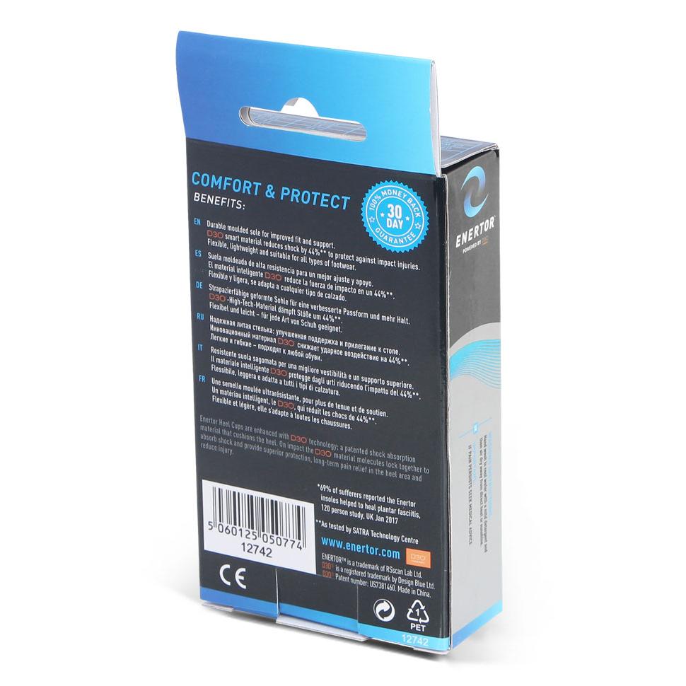 ENERTOR COMFORT AND PROTECT HEEL CUPS LGE (10-14)