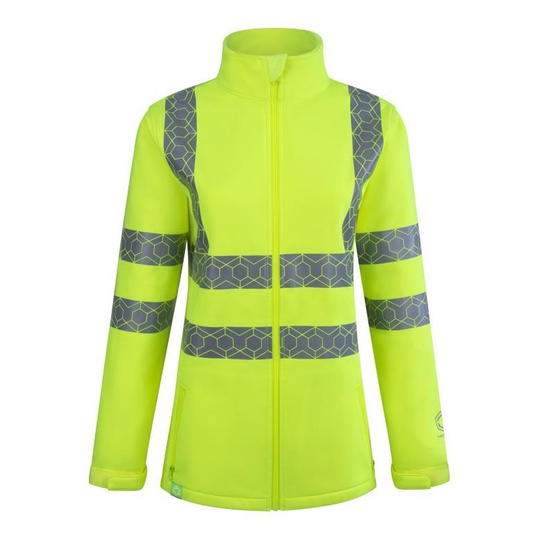 ENVIROWEAR RECYCLABLE WOMENS HI VIS SOFT SHELL OR 10 (M) ENVIROWEAR RECYCLABLE WOMENS HI VIS SOFT SHELL OR 10 (M)