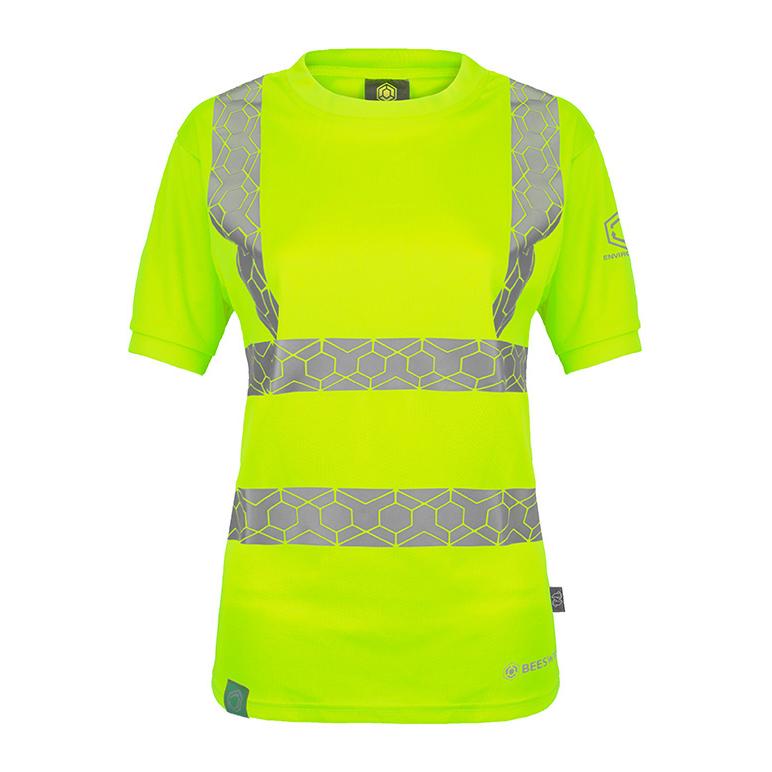 ENVIROWEAR RECYCLABLE WOMENS HI VIS T-SHIRT SY 12 (L) ENVIROWEAR RECYCLABLE WOMENS HI VIS T-SHIRT SY 12 (L)