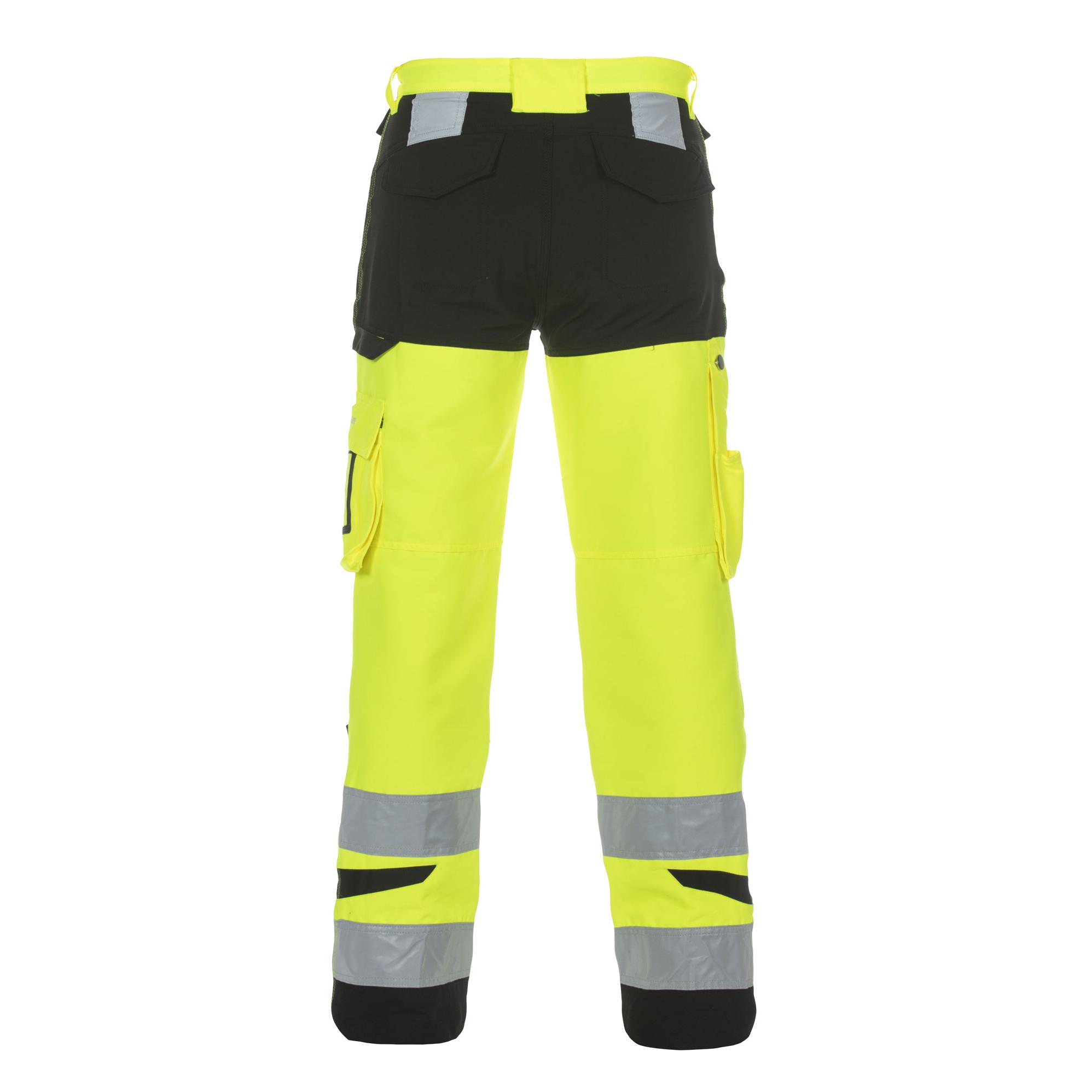 HERTFORD HI VIS TROUSER TWO TONE YELLOW/BLACK 40