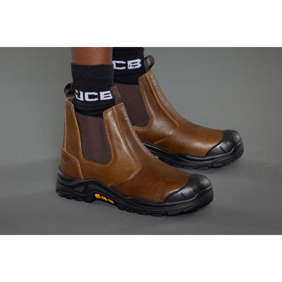 JCB DEALER BOOT S3L BROWN 06(39)