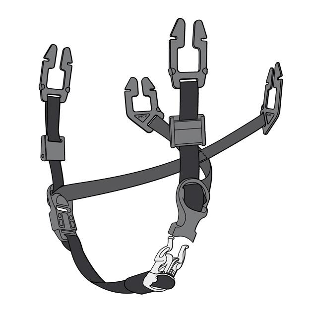 V-GARD TEXTILE UNIVERSAL 4-POINT CHINSTRAP
