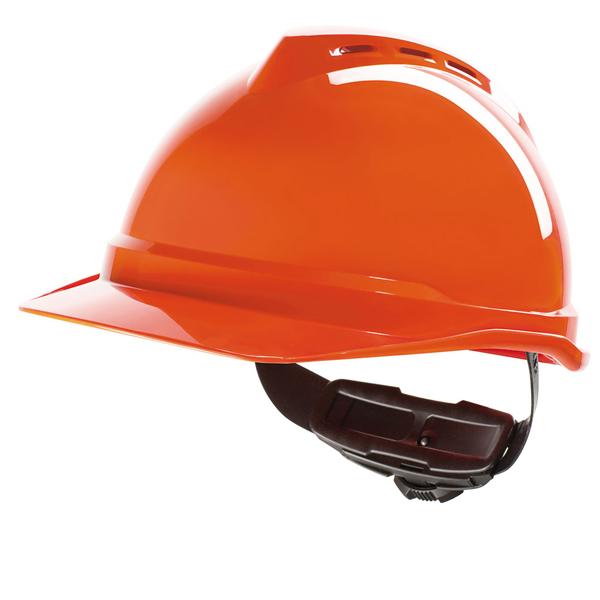 V-GARD 500 VENTED SAFETY HELMET HI VIS ORANGE