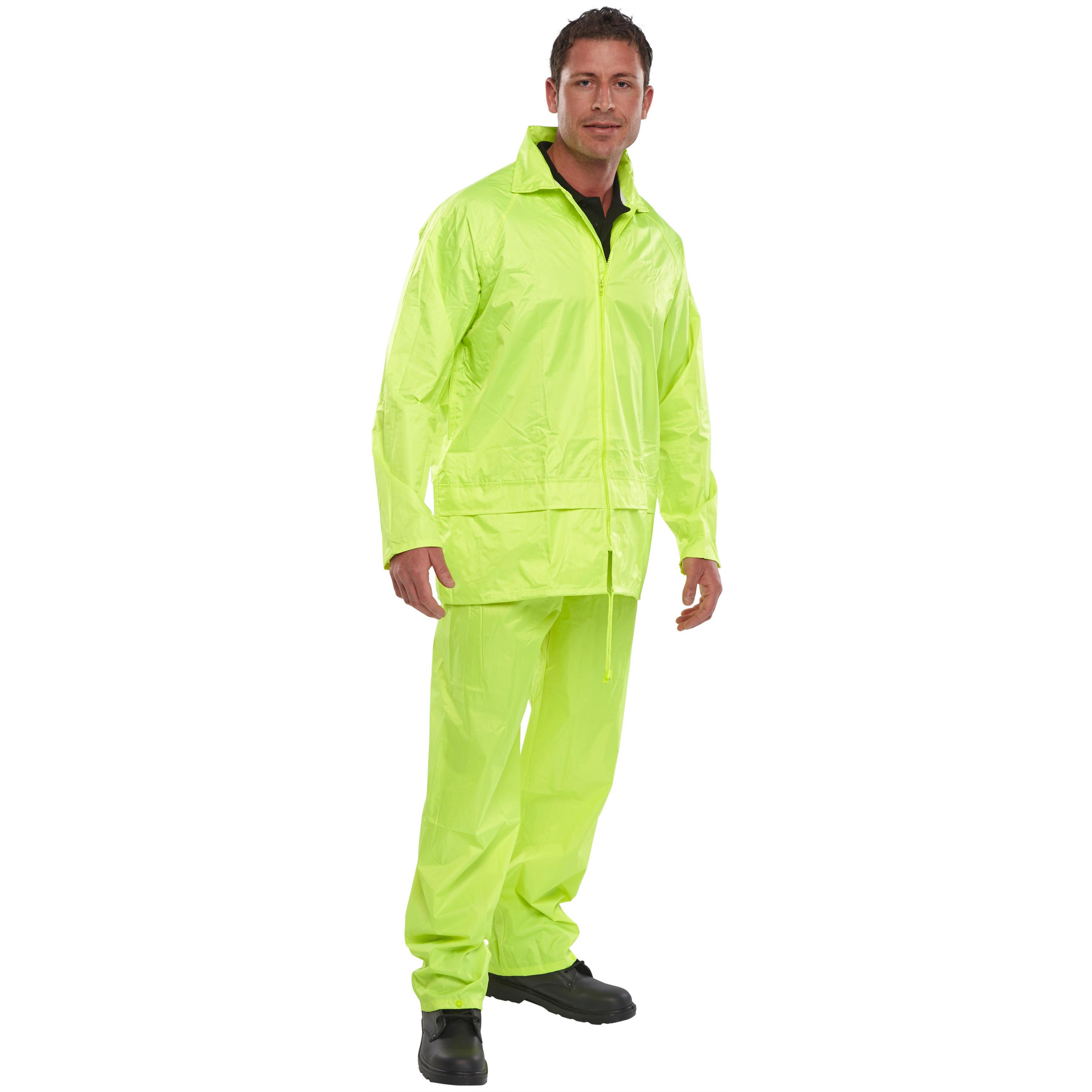 NYLON B-DRI JKT SAT/YELLOW L