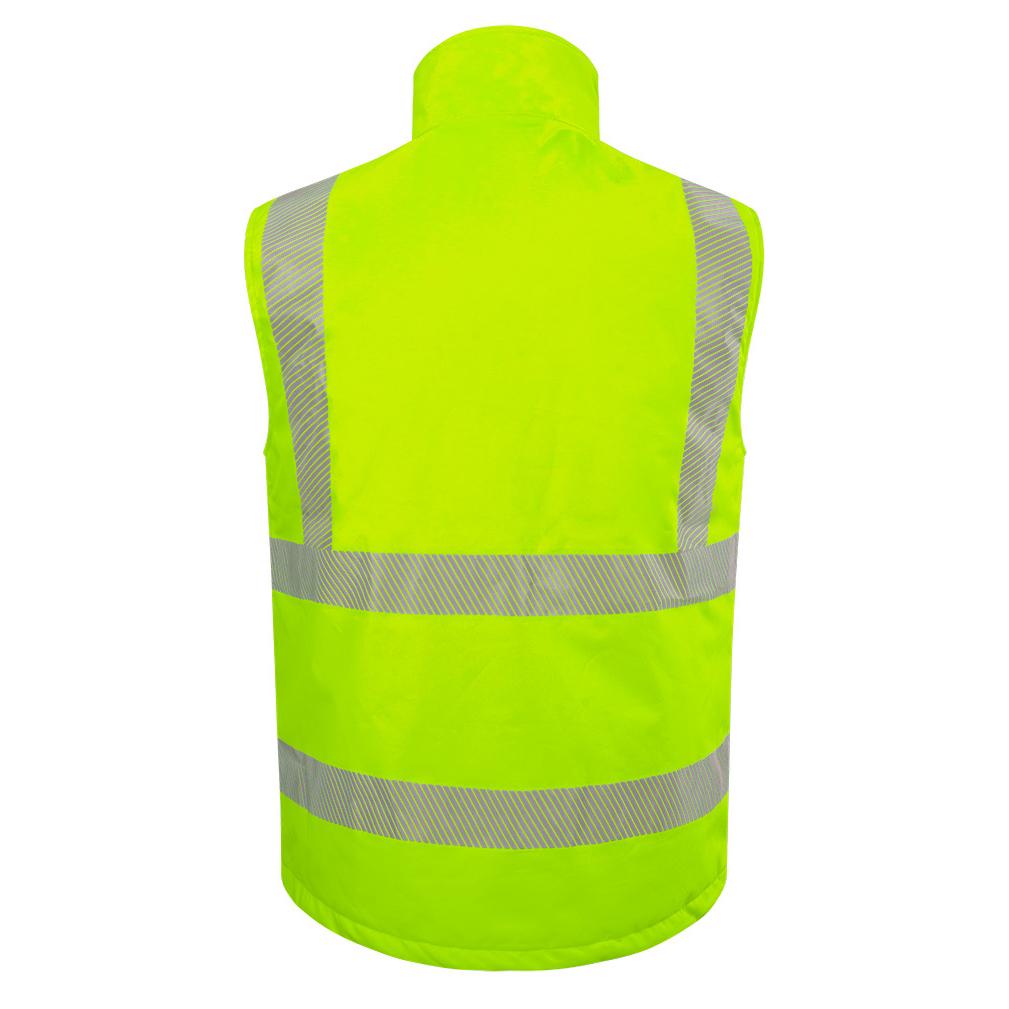 MENS BODYWARMER FLUORESCENT YELLOW S