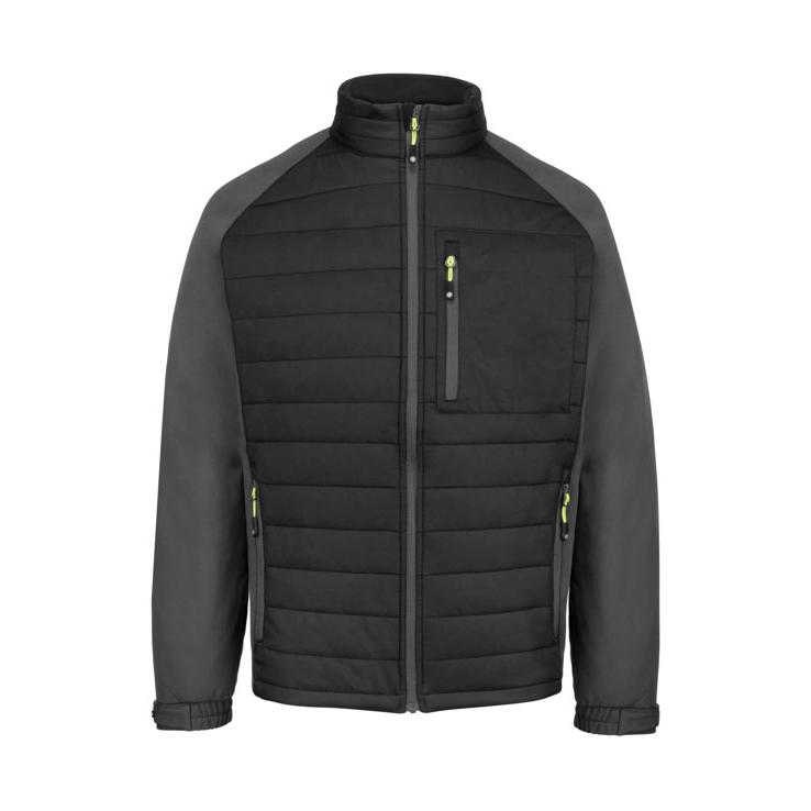 FLEX WORKWEAR PADDED JACKET BLK/GRY XXL