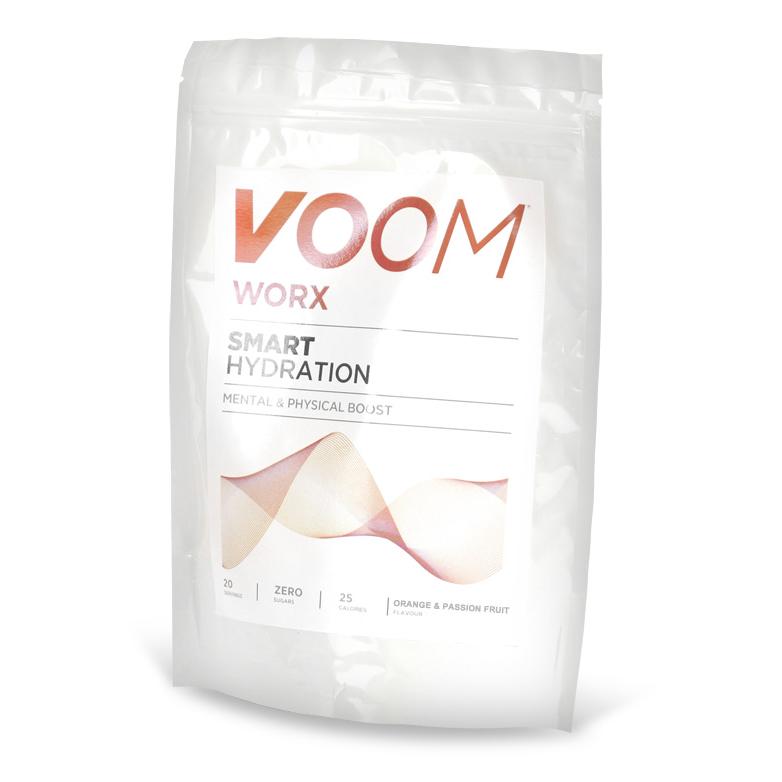 VOOM WORX ORANGE AND PASSION FRUIT 20 SERVING POUCH 200G