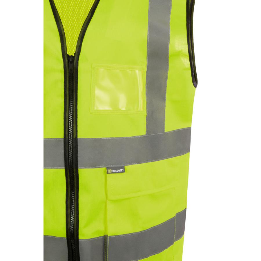 BEESWIFT WOMENS HI-VIS EXEC WAISTCOAT YELLOW S (08)