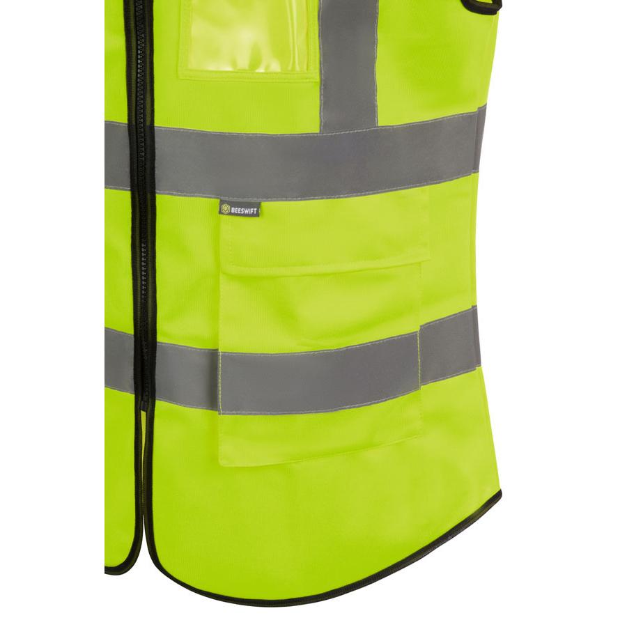 BEESWIFT WOMENS HI-VIS EXEC WAISTCOAT YELLOW S (08)