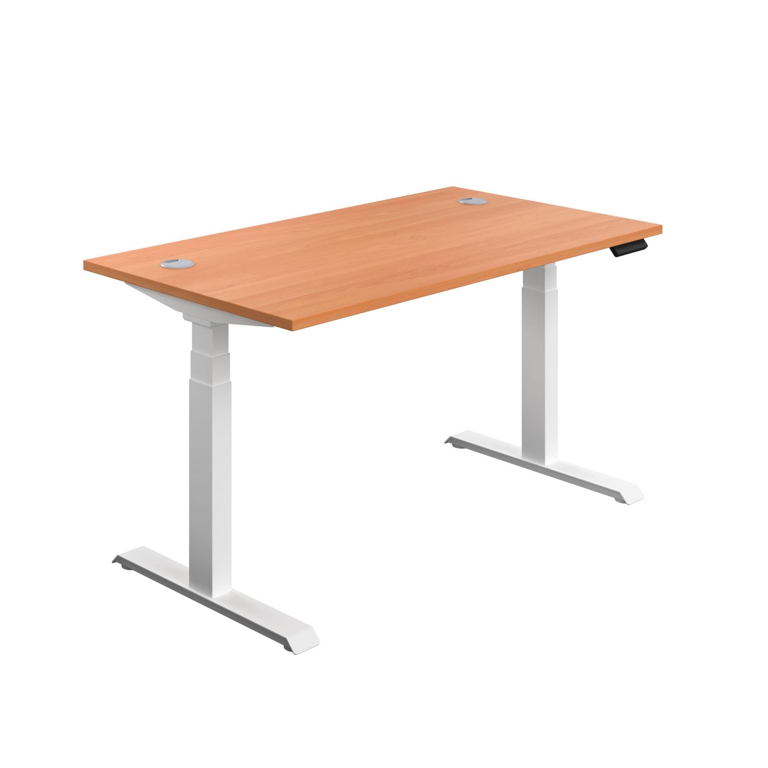 Economy Sit Stand Desk  1200 X 800 Beech/White