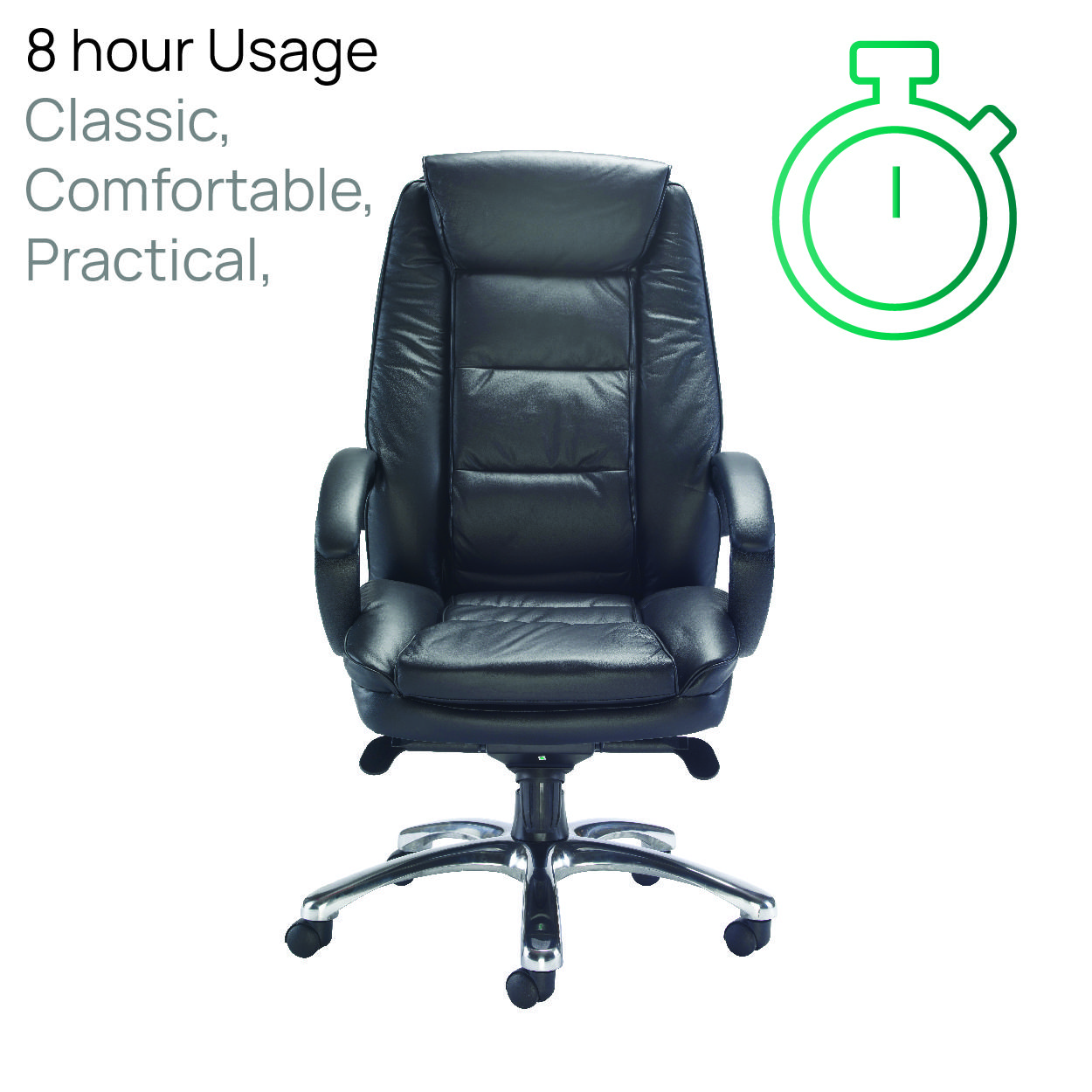 Montana Executive Leather Chair Black