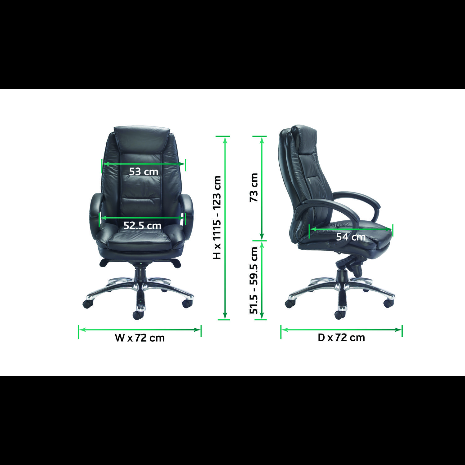 Montana Executive Leather Chair Black