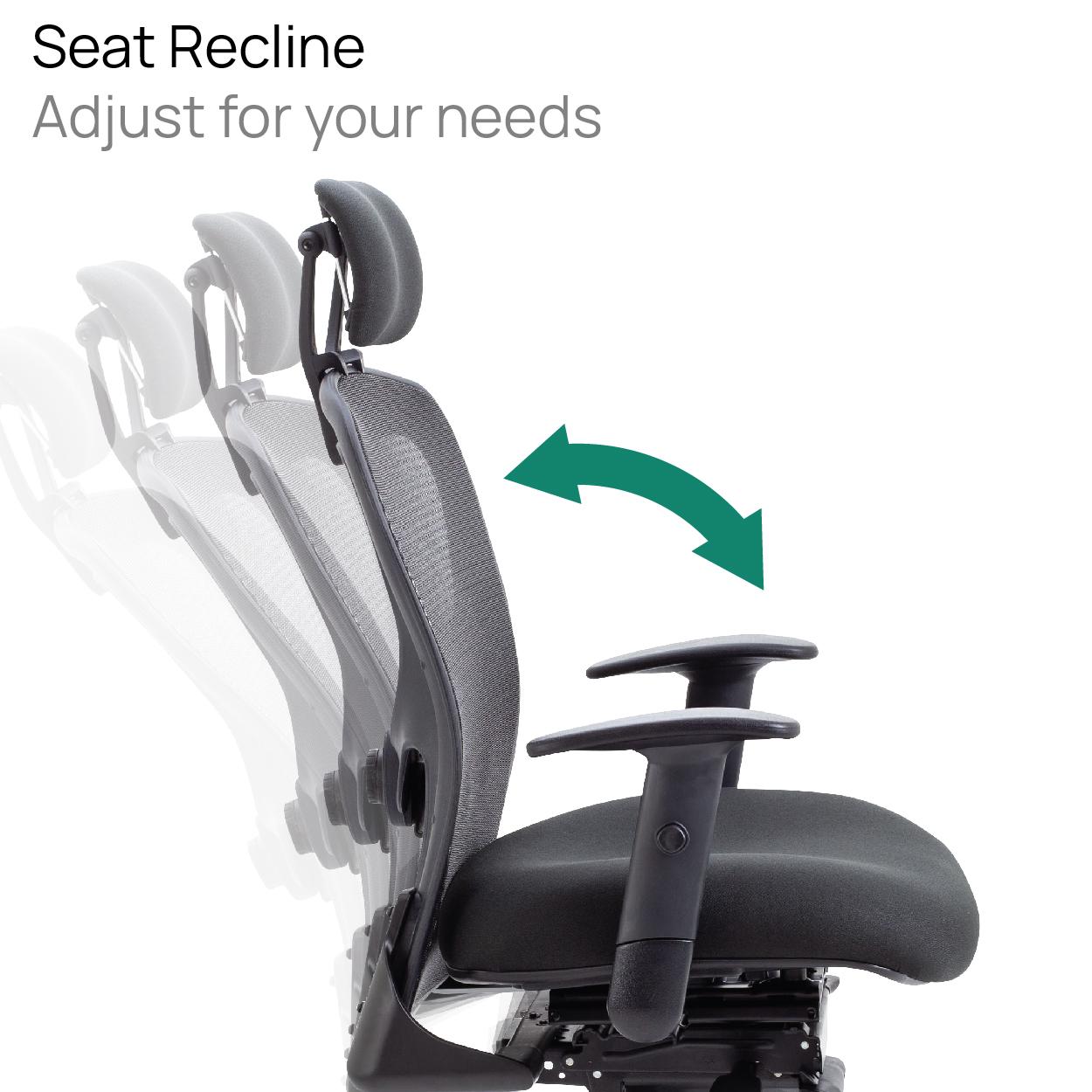 Strata High-Back Task Chair with Seat Slide Black