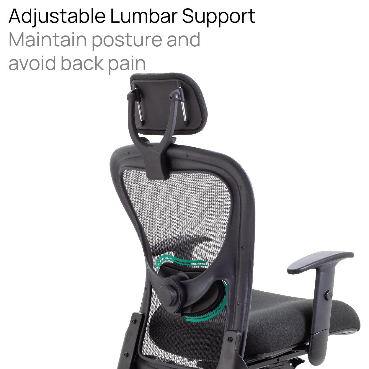 Strata High-Back Task Chair with Seat Slide Black