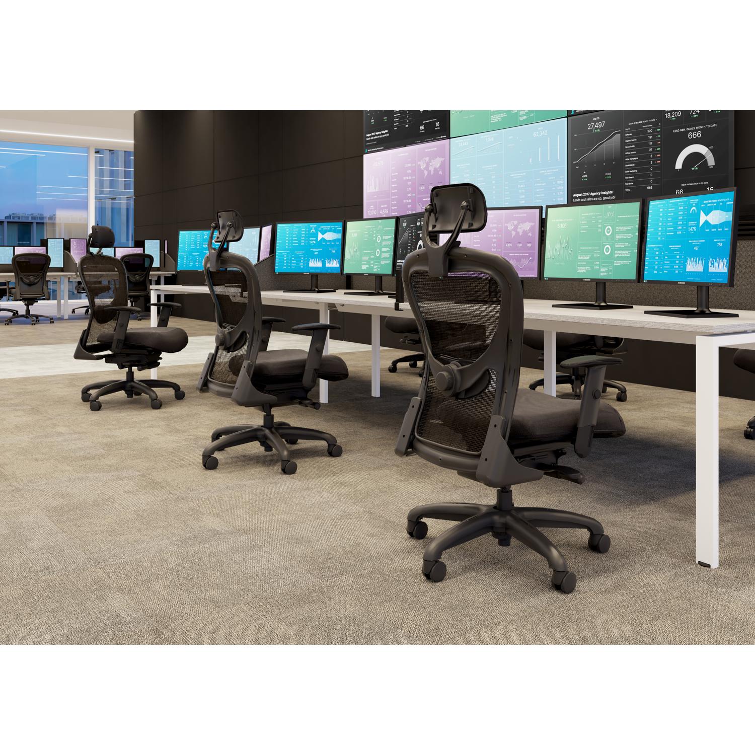 Strata High-Back Task Chair with Seat Slide Black