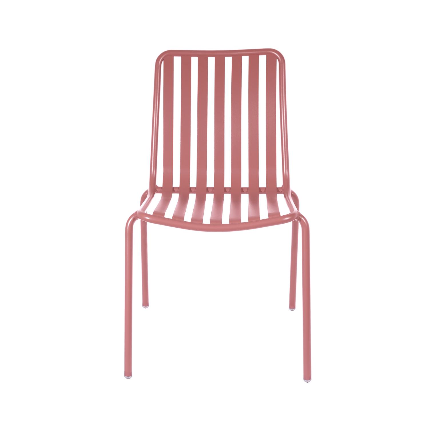Breeze Aluminium Side Chair Brick Dust