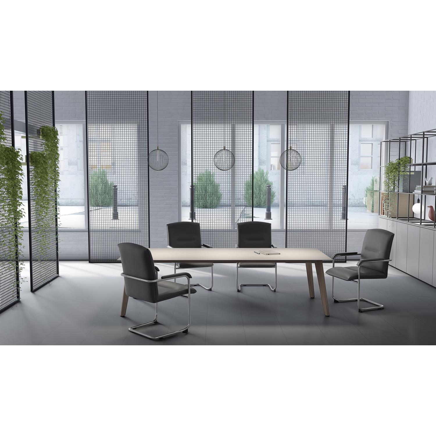 Pavia Visitor Chair Black PU