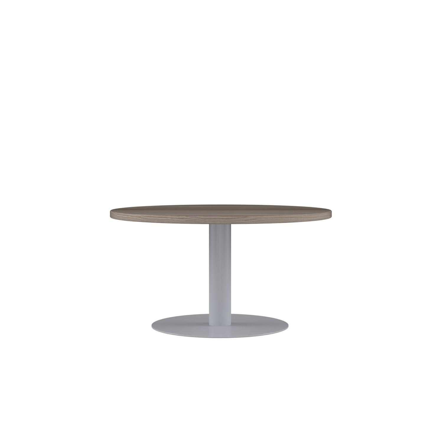 Contract Table Low  600mm Grey Oak/Silver