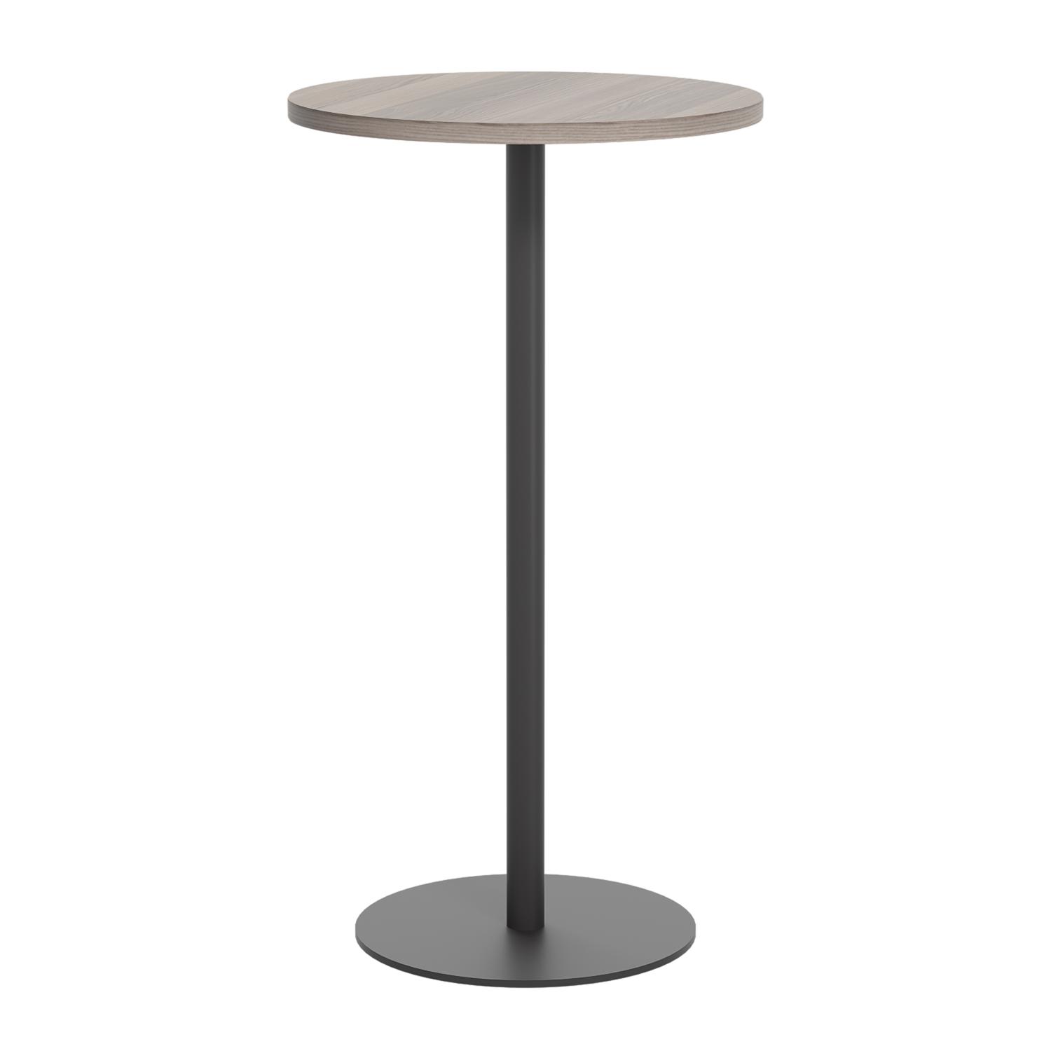 Contract Table High  600mm Grey Oak/Black