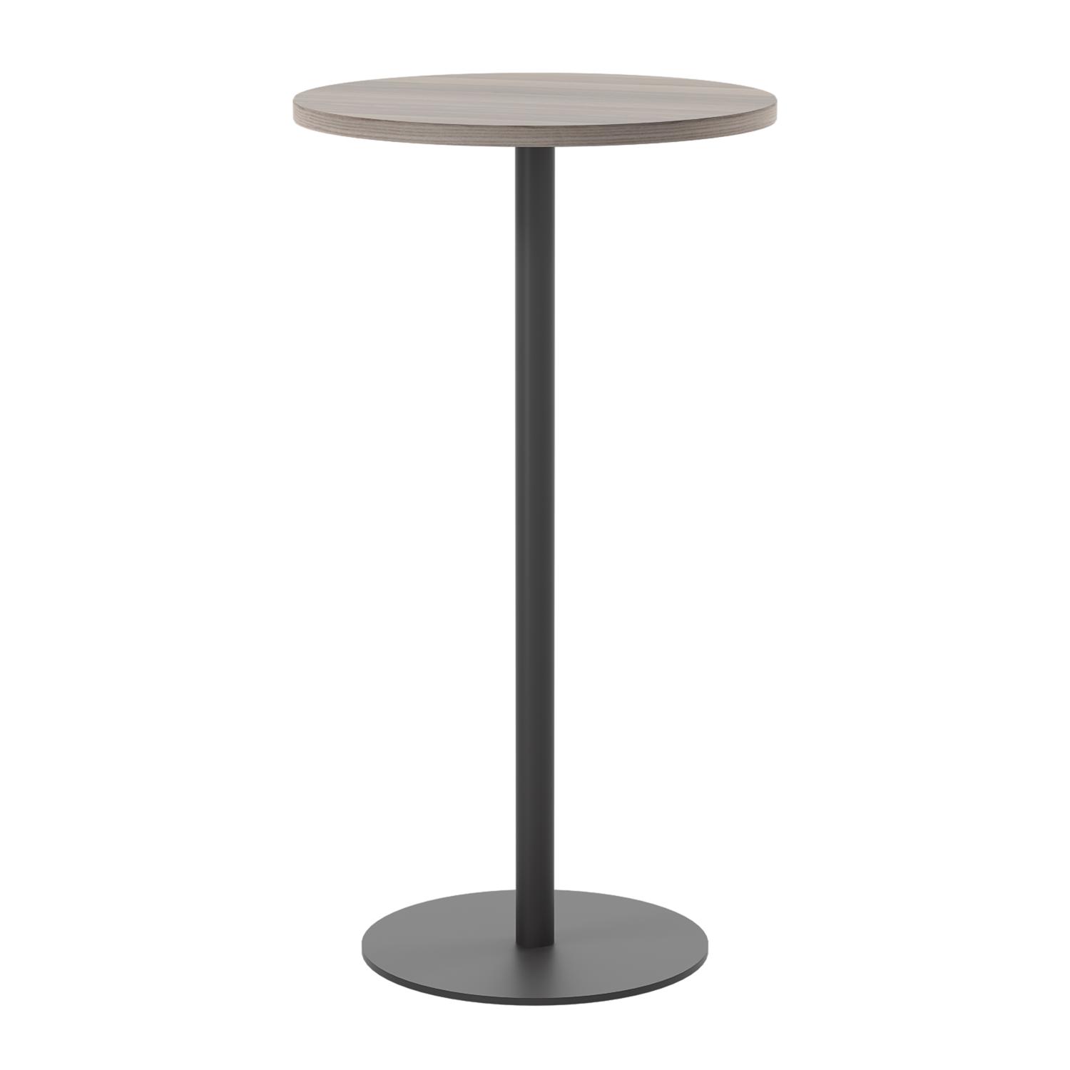 Contract Table High  600mm Grey Oak/Black