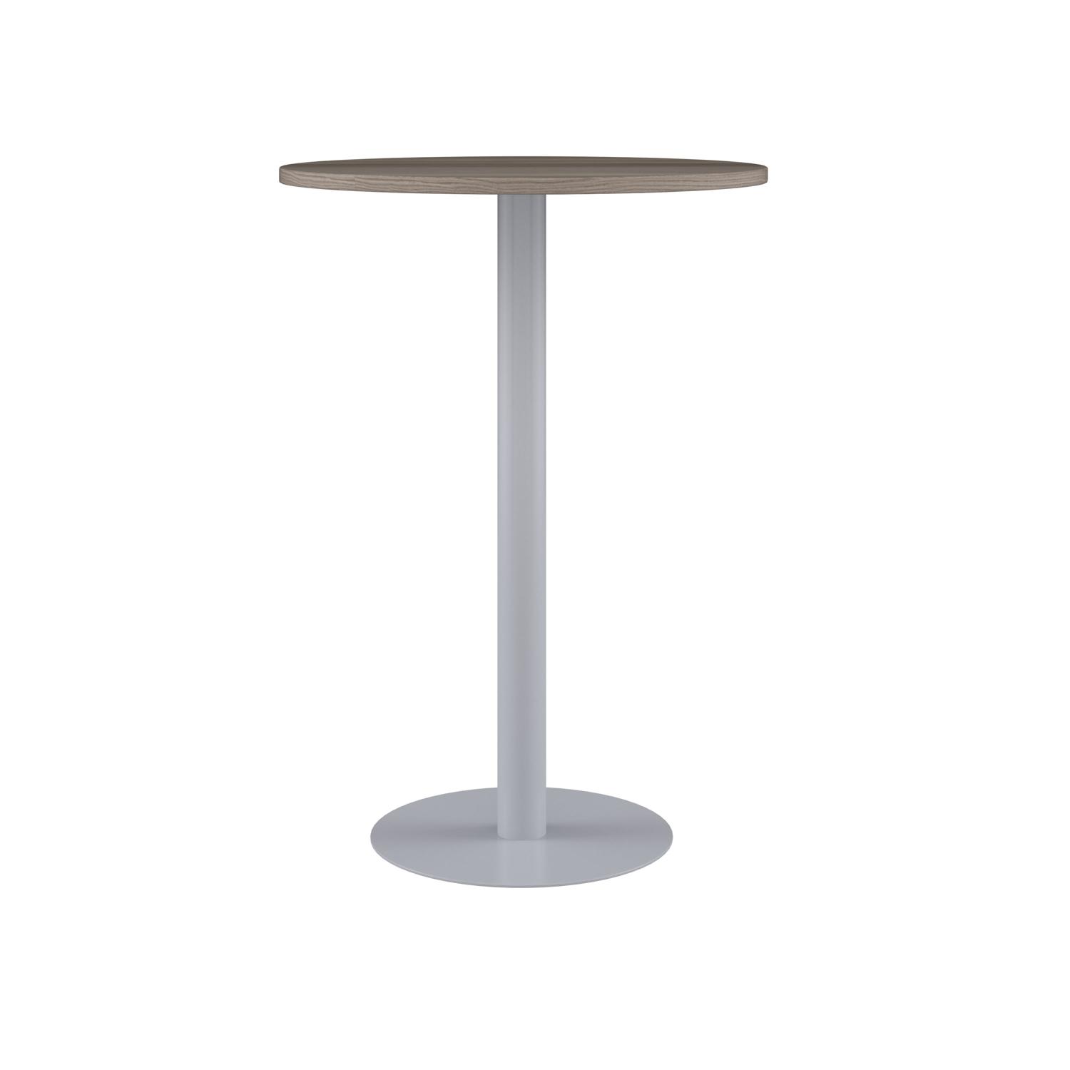 Contract Table High  600mm Grey Oak/Silver