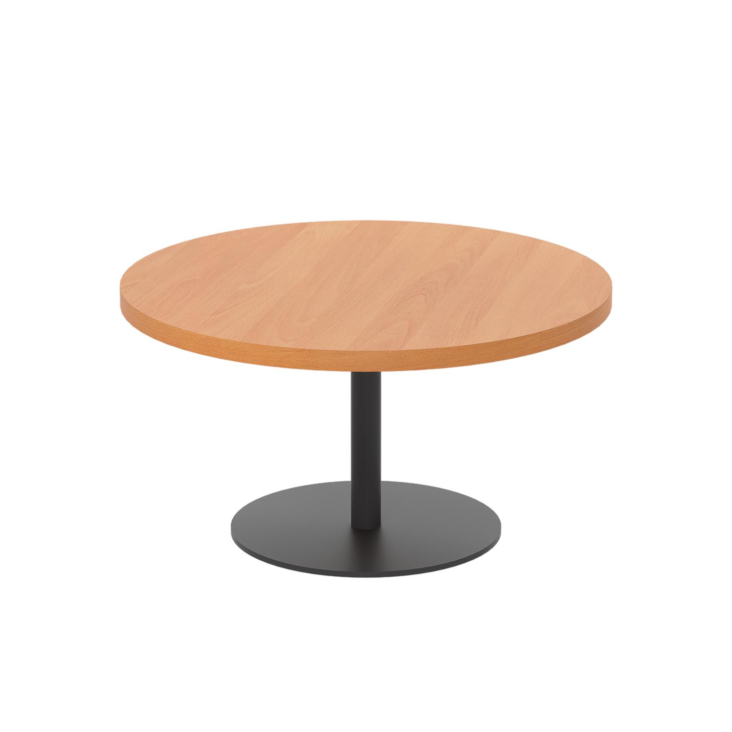 Contract Table Low 800mm Beech/Black Contract Table Low 800mm Beech/Black