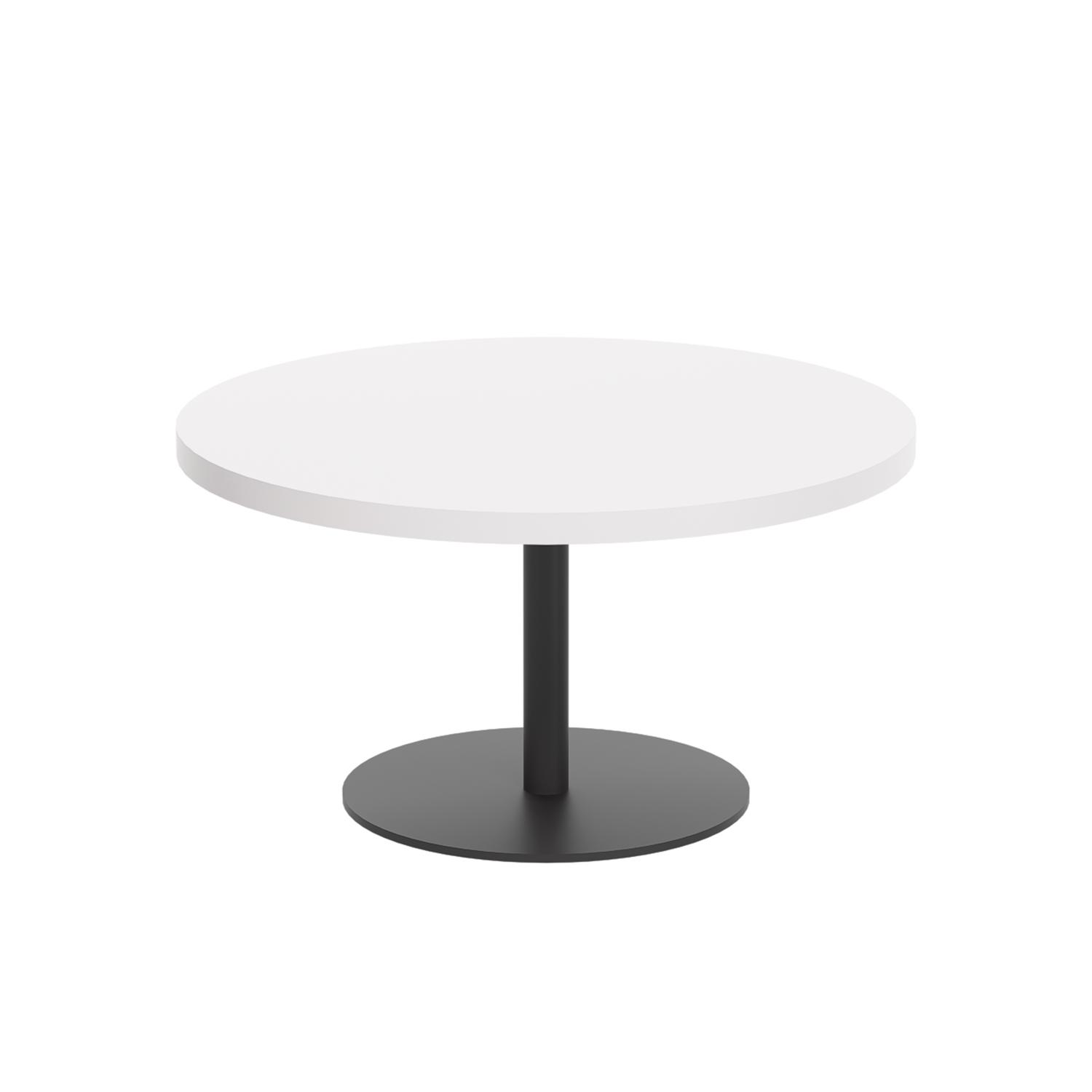 Contract Table Low  800mm White/Black