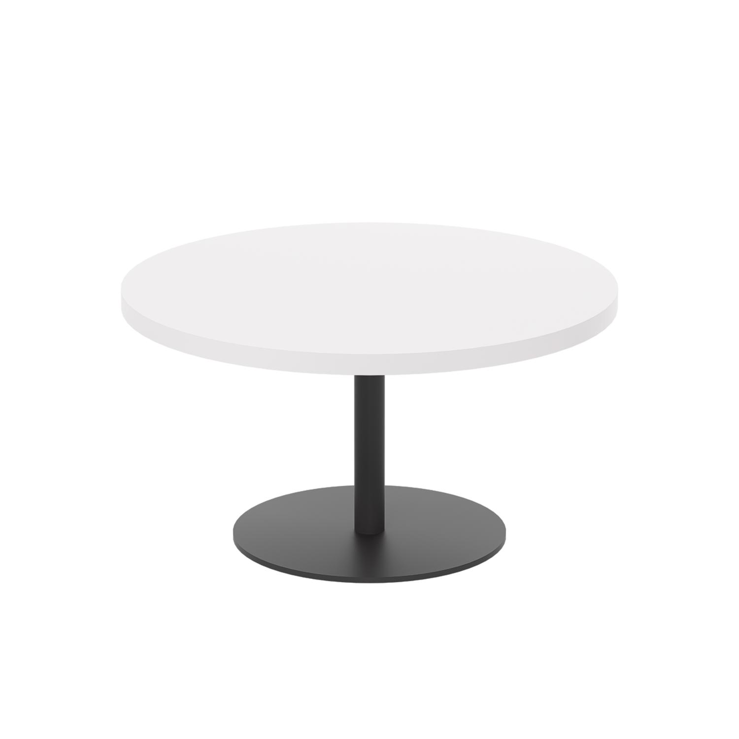 Contract Table Low  800mm White/Black