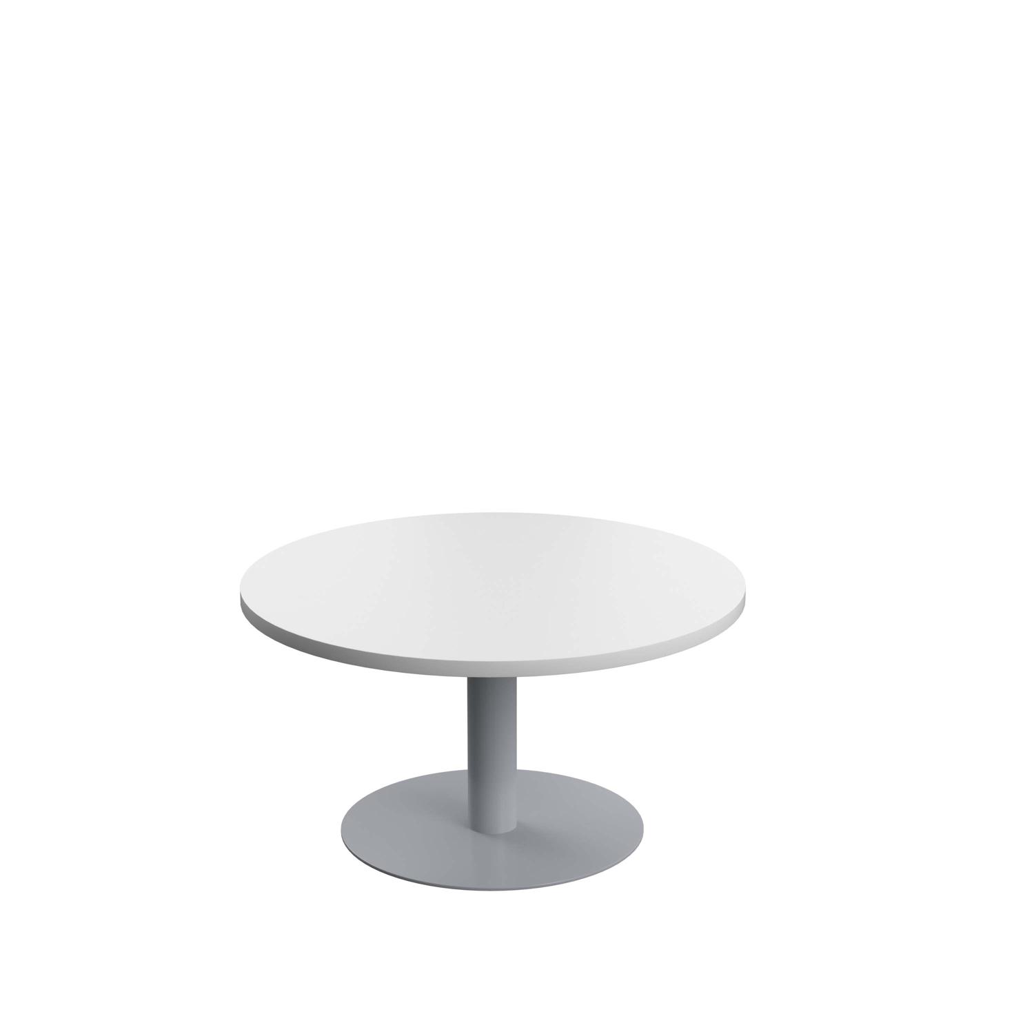 Contract Table Low 800mm White/Silver Contract Table Low 800mm White/Silver
