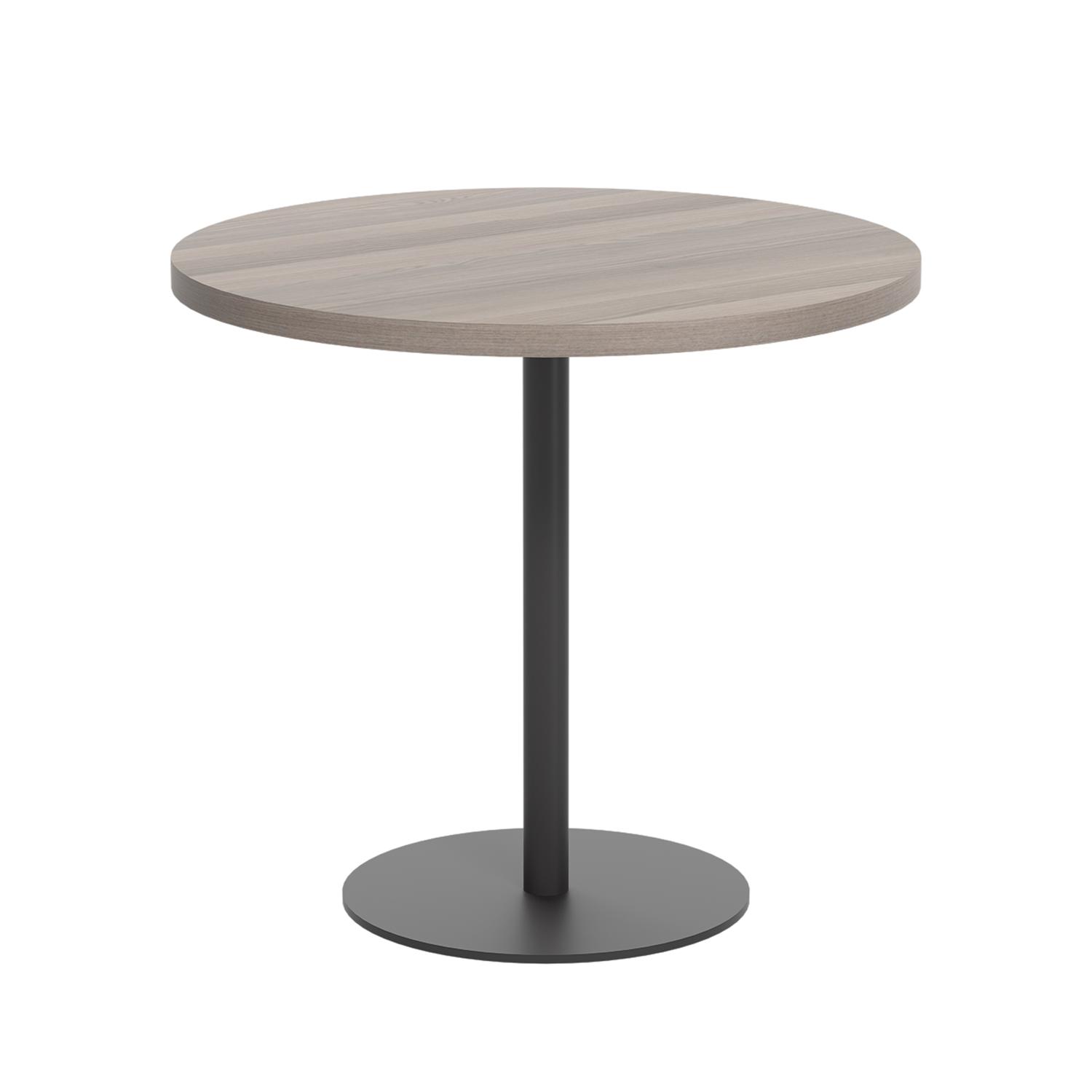 Contract Table Mid  800mm Grey Oak/Black