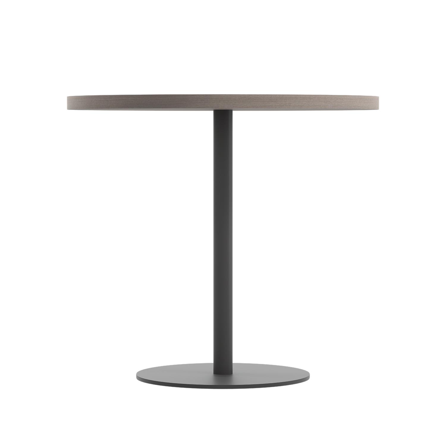 Contract Table Mid  800mm Grey Oak/Black