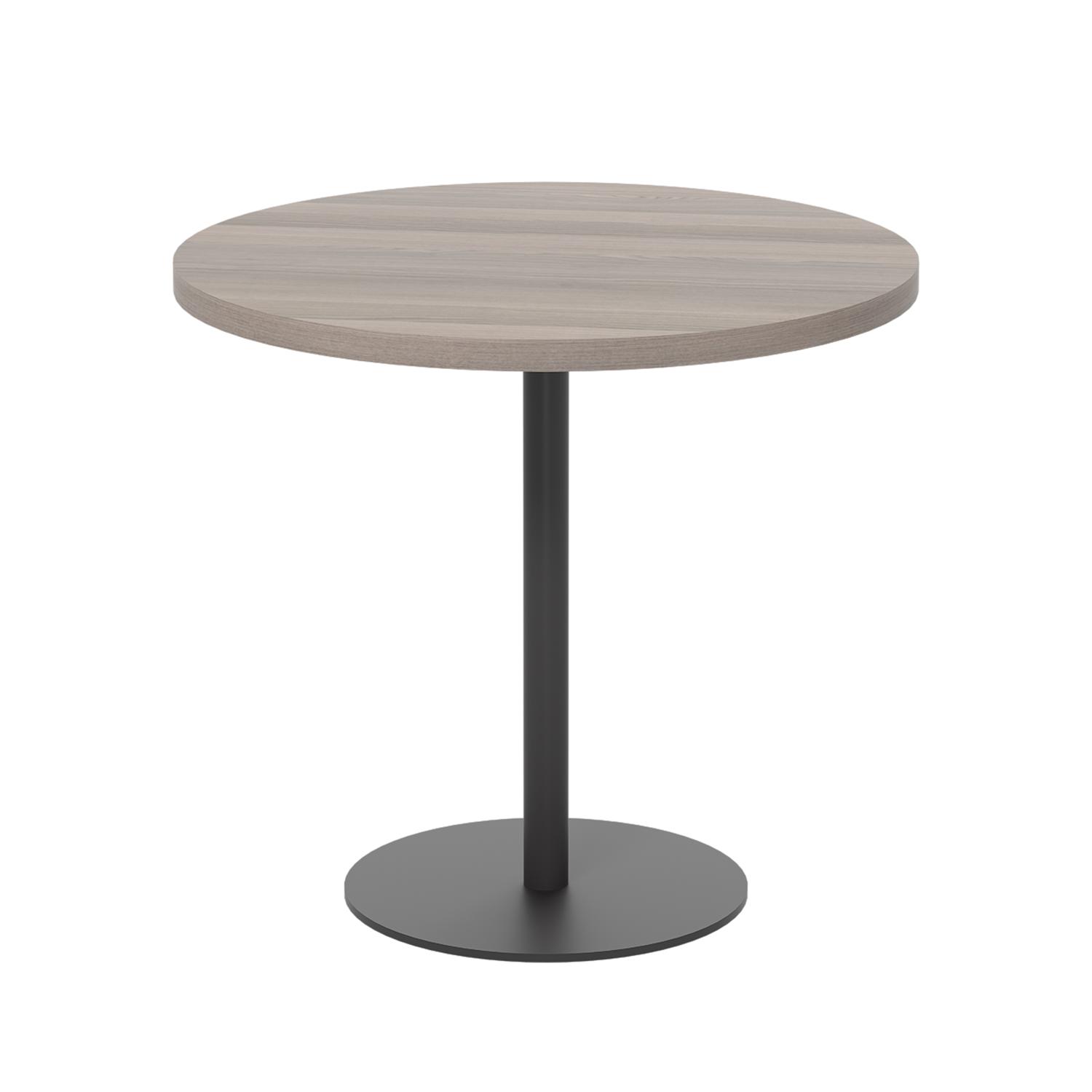 Contract Table Mid  800mm Grey Oak/Black
