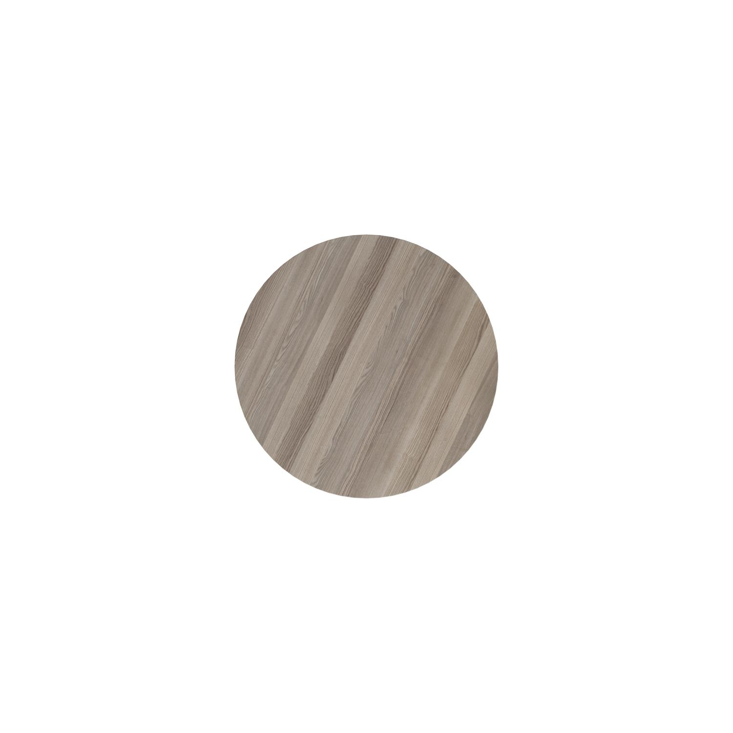 Contract Table Mid  800mm Grey Oak/Silver