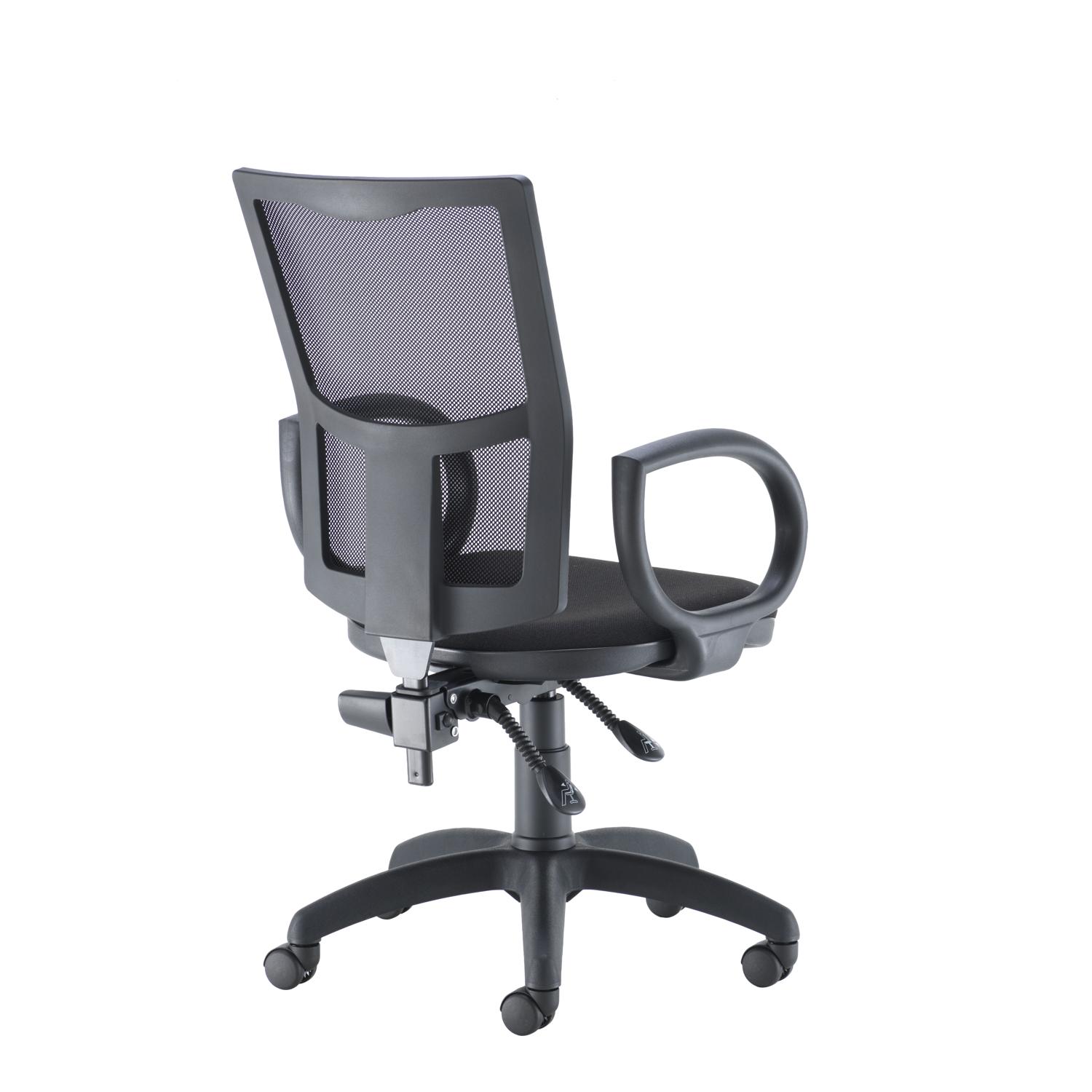 Calypso 2 Mesh Office Chair Fixed Arms Black Calypso 2 Mesh Office Chair Fixed Arms Black